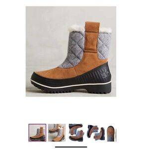 Sorel Tivoli Women's Brown and Gray Pull-On Boots
